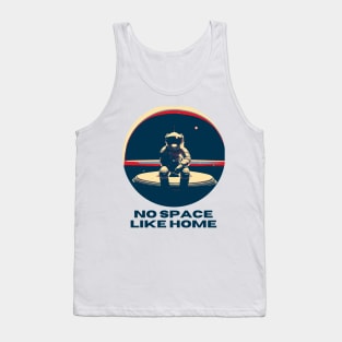 No Space Like Home Lonely Astronaut Tank Top